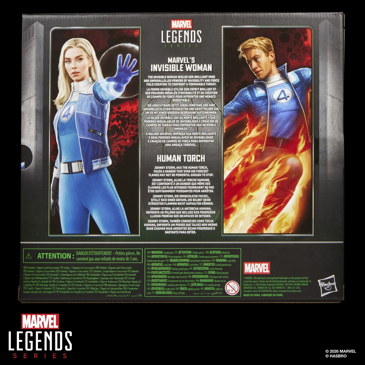 Marvel's Invisible Woman & Human Torch | Avengers: Doomsday | Marvel Legends Actionfiguren 2er-Pack 15 cm