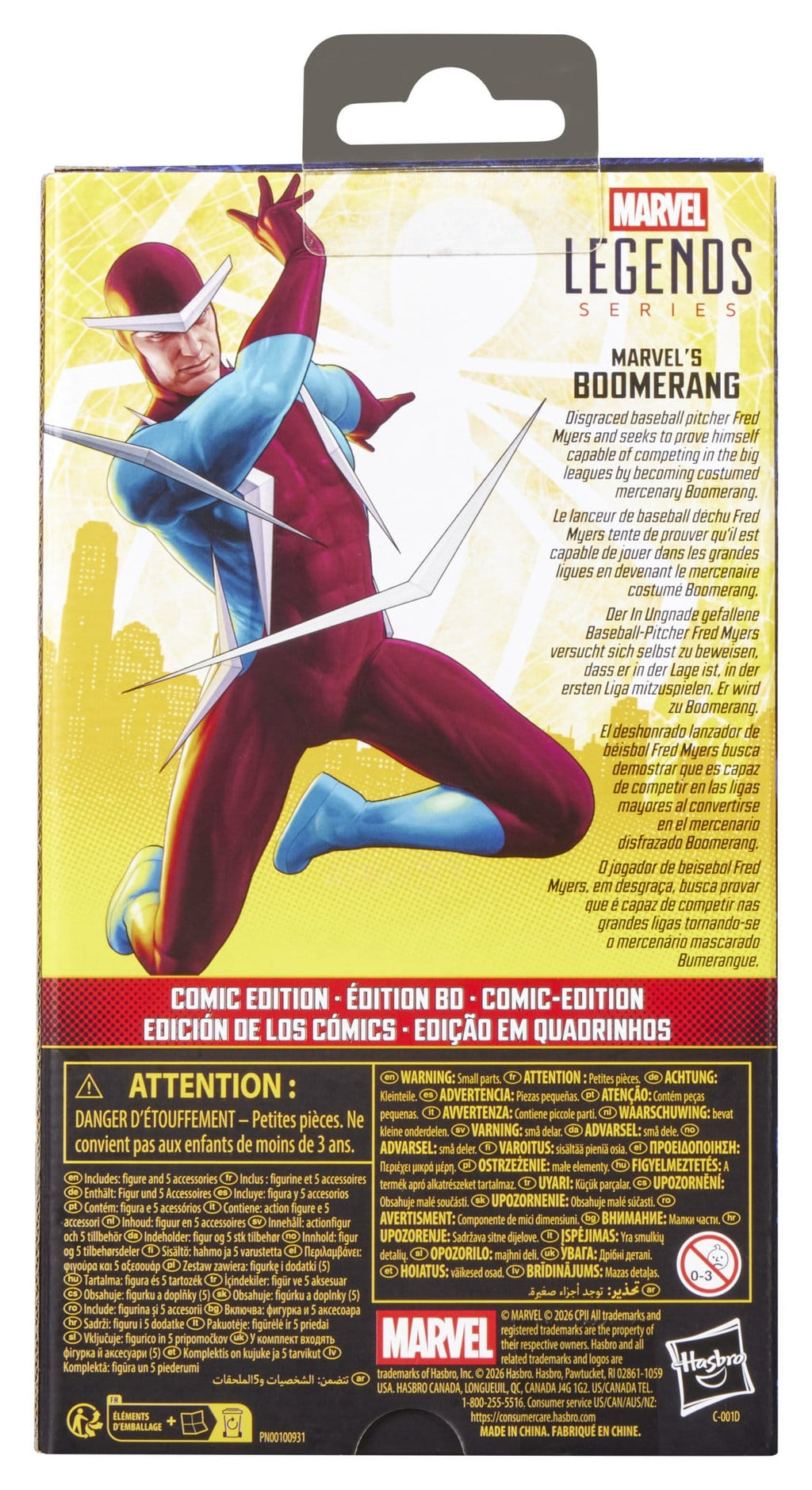 Marvel's Boomerang | Spider-Man: Brand New Day | Marvel Legends Actionfigur 15 cm