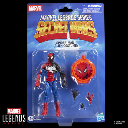 Spider-Man (Alien Costume) Secret Wars Marvel Legends Actionfigur 15 cm