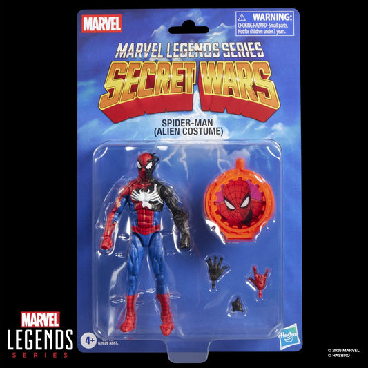 Spider-Man (Alien Costume) Secret Wars Marvel Legends Actionfigur 15 cm