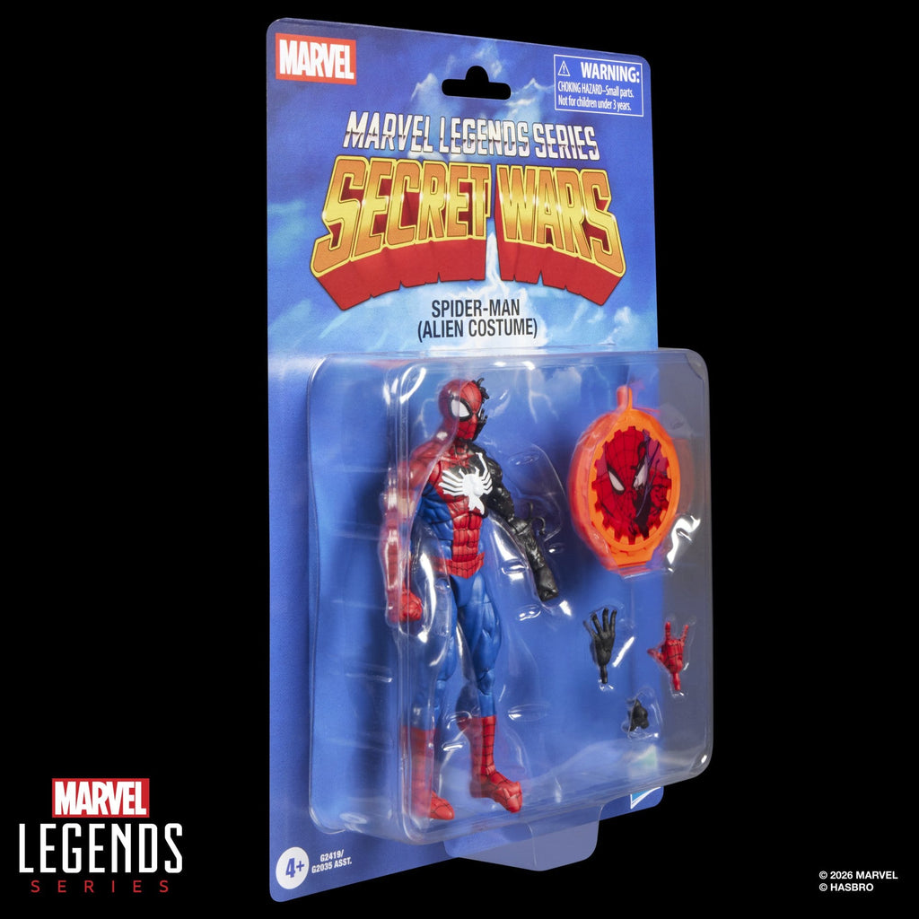 Spider-Man (Alien Costume) Secret Wars Marvel Legends Actionfigur 15 cm