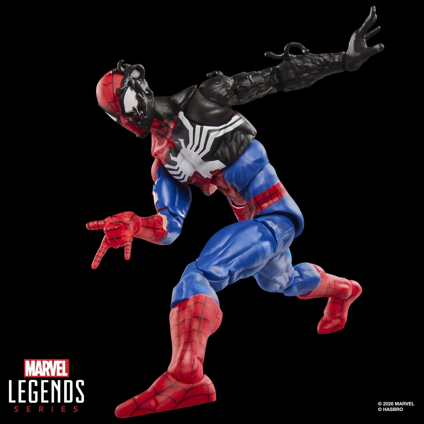 Spider-Man (Alien Costume) Secret Wars Marvel Legends Actionfigur 15 cm