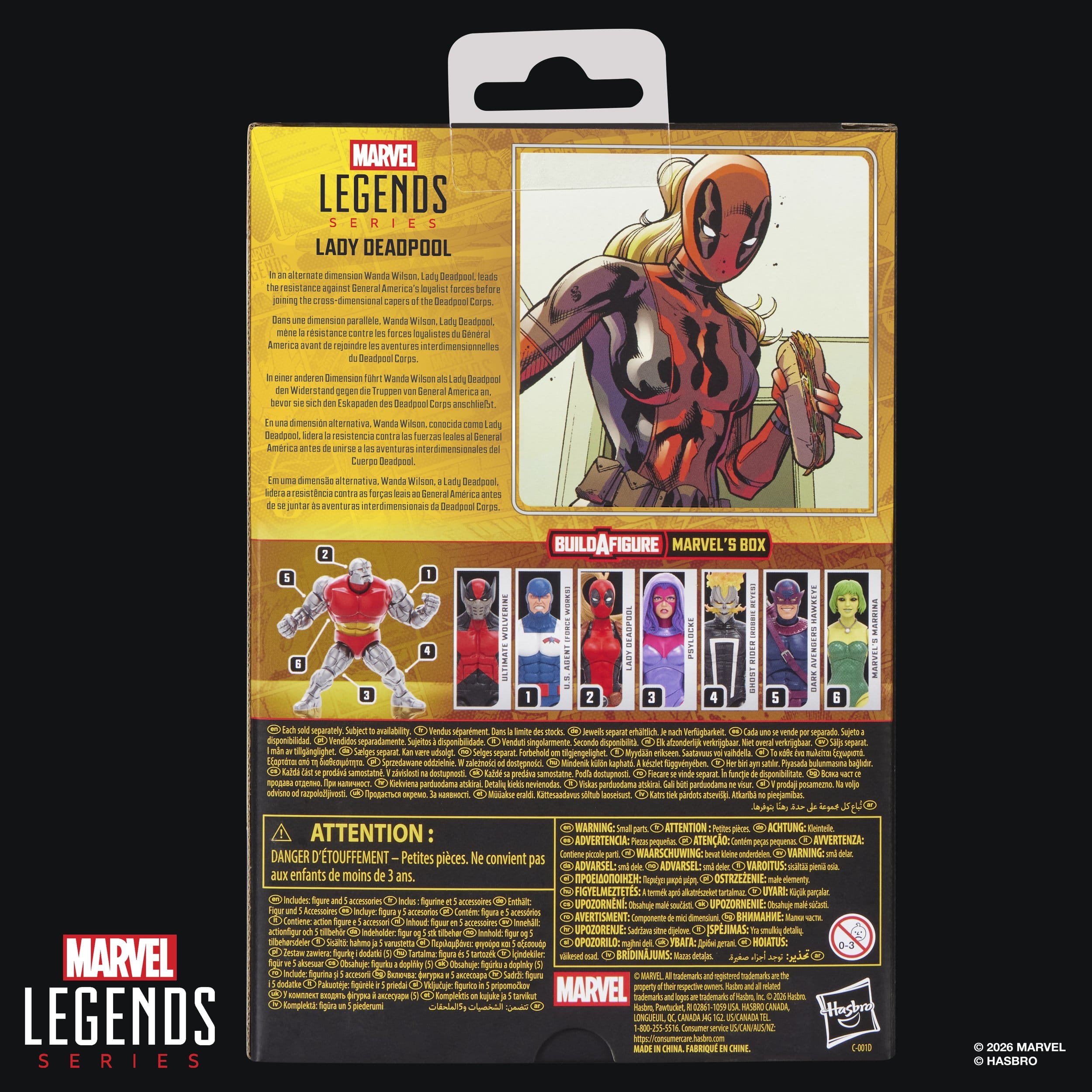 Marvel Legends Actionfigur Lady Deadpool (BAF - Marvel's Box) 15 cm