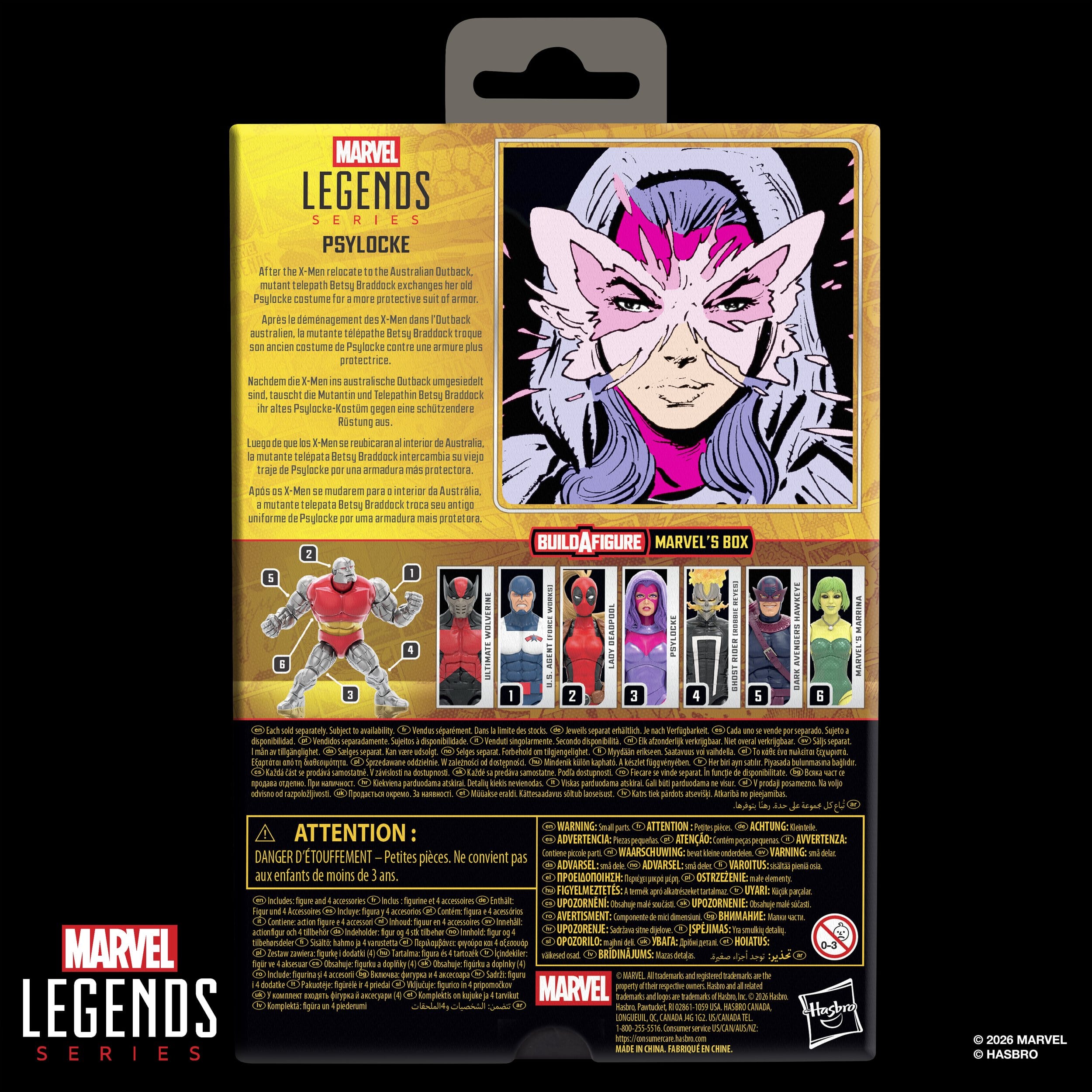 Marvel Legends Actionfigur Psylocke (BAF - Marvel's Box) 15 cm
