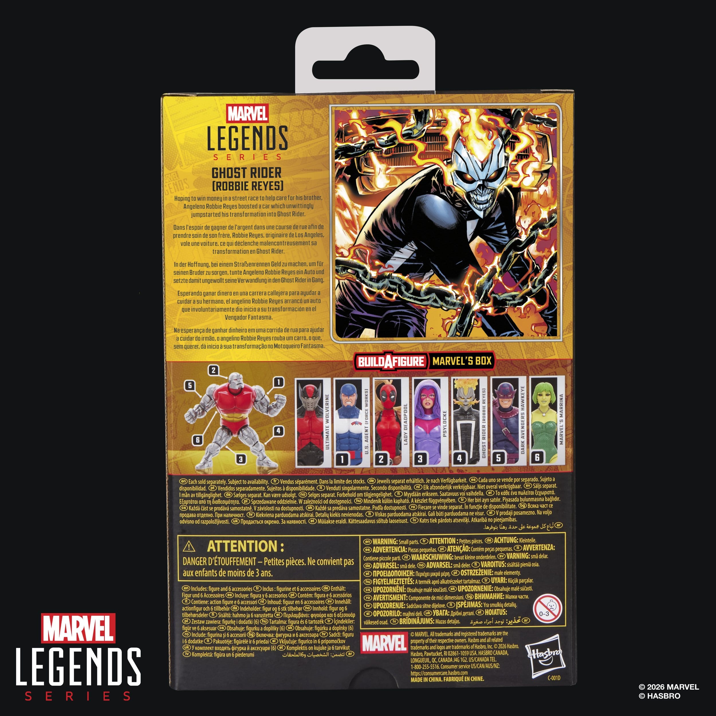 Marvel Legends Actionfigur Ghost Rider (Robbie Reyes) (BAF - Marvel's Box) 15 cm