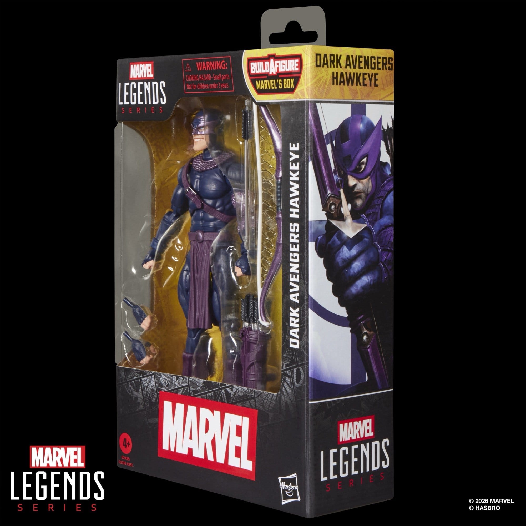 Marvel Legends Actionfigur Dark Avengers Hawkeye (BAF - Marvel's Box) 15 cm