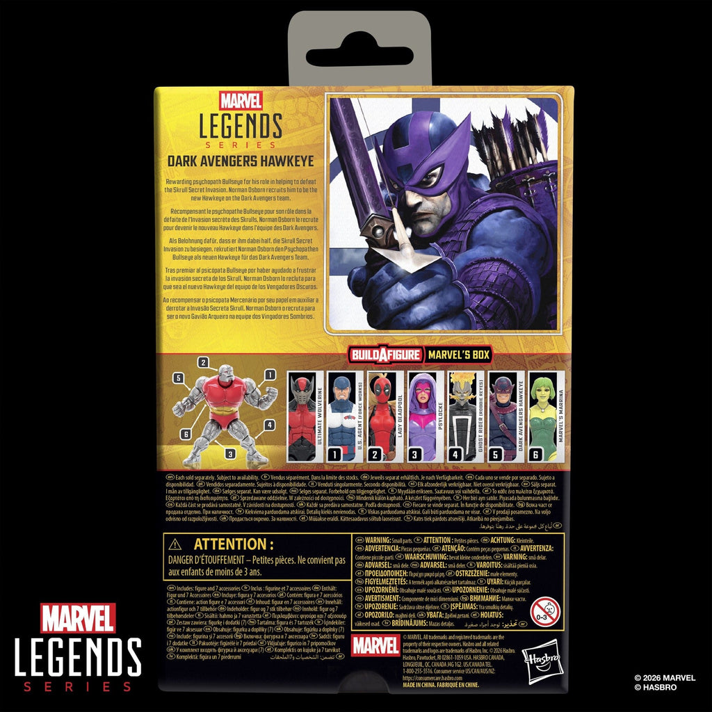 Marvel Legends Actionfigur Dark Avengers Hawkeye (BAF - Marvel's Box) 15 cm