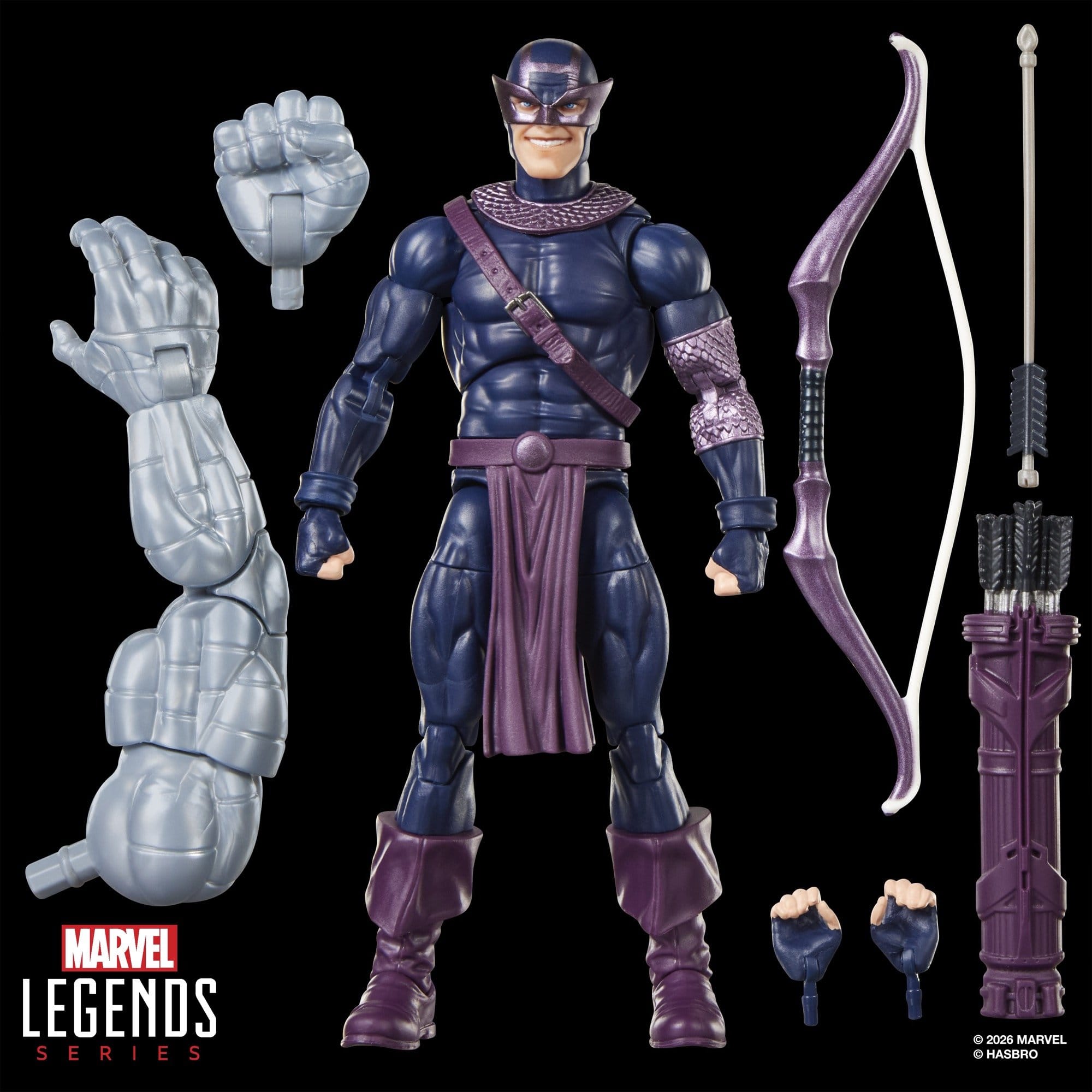 Marvel Legends Actionfigur Dark Avengers Hawkeye (BAF - Marvel's Box) 15 cm