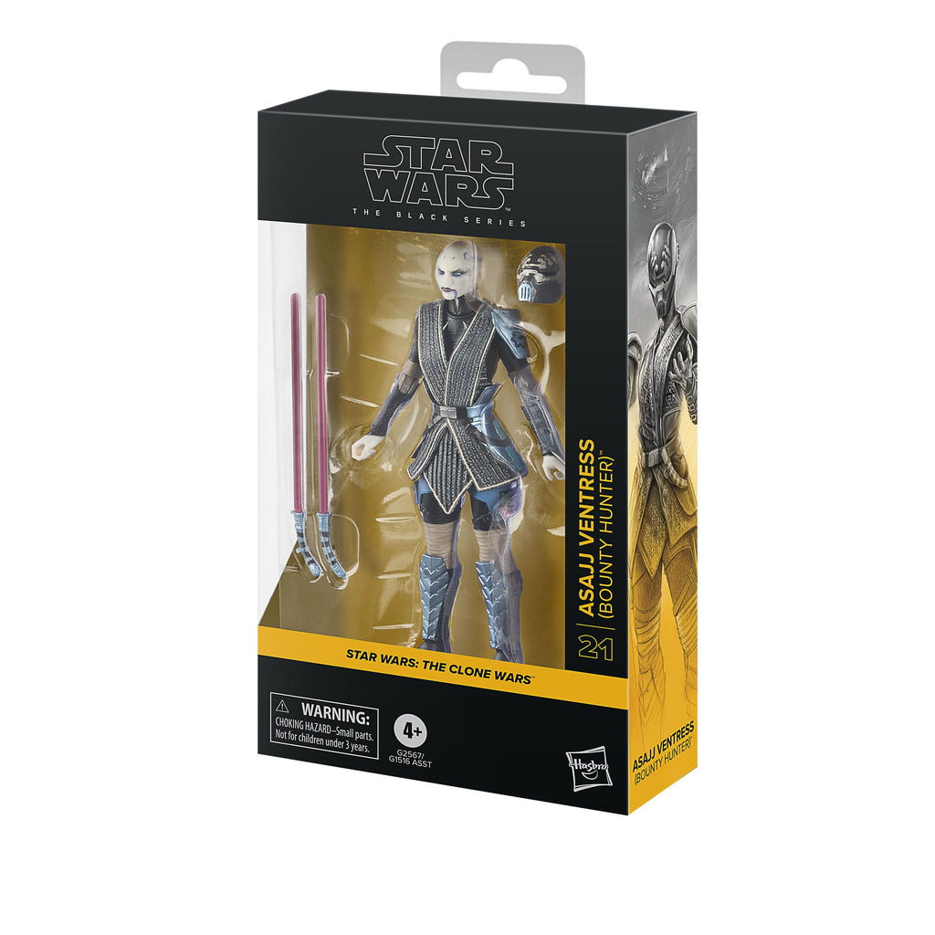 Asajj Ventress (Bounty Hunter) Star Wars: The Clone Wars - Black Series Action Figure 15 cm
