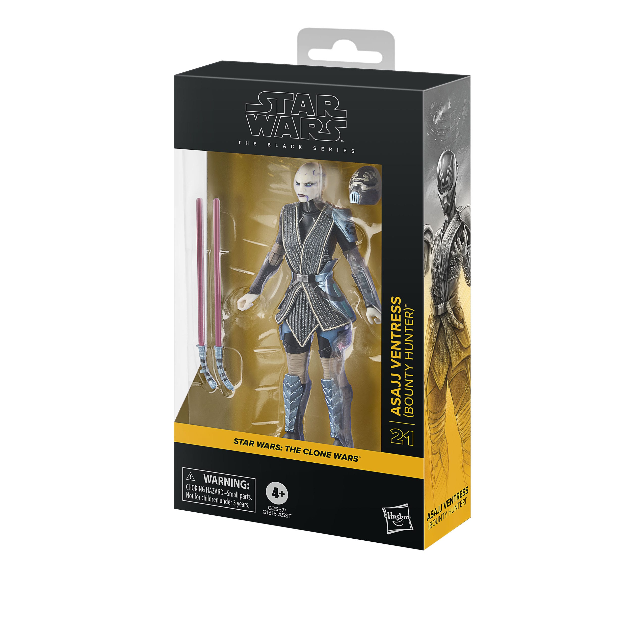 Asajj Ventress (Bounty Hunter) Star Wars: The Clone Wars - Black Series Action Figure 15 cm