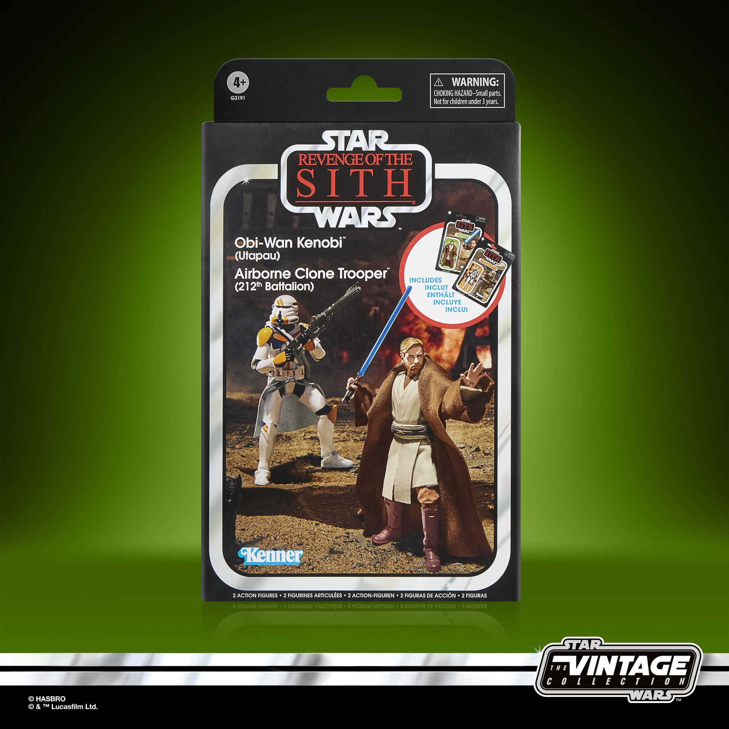 Obi-Wan Kenobi & Airborne Clone Trooper | Star Wars Episode III | Vintage Collection | Actionfiguren 2er-Pack 10 cm