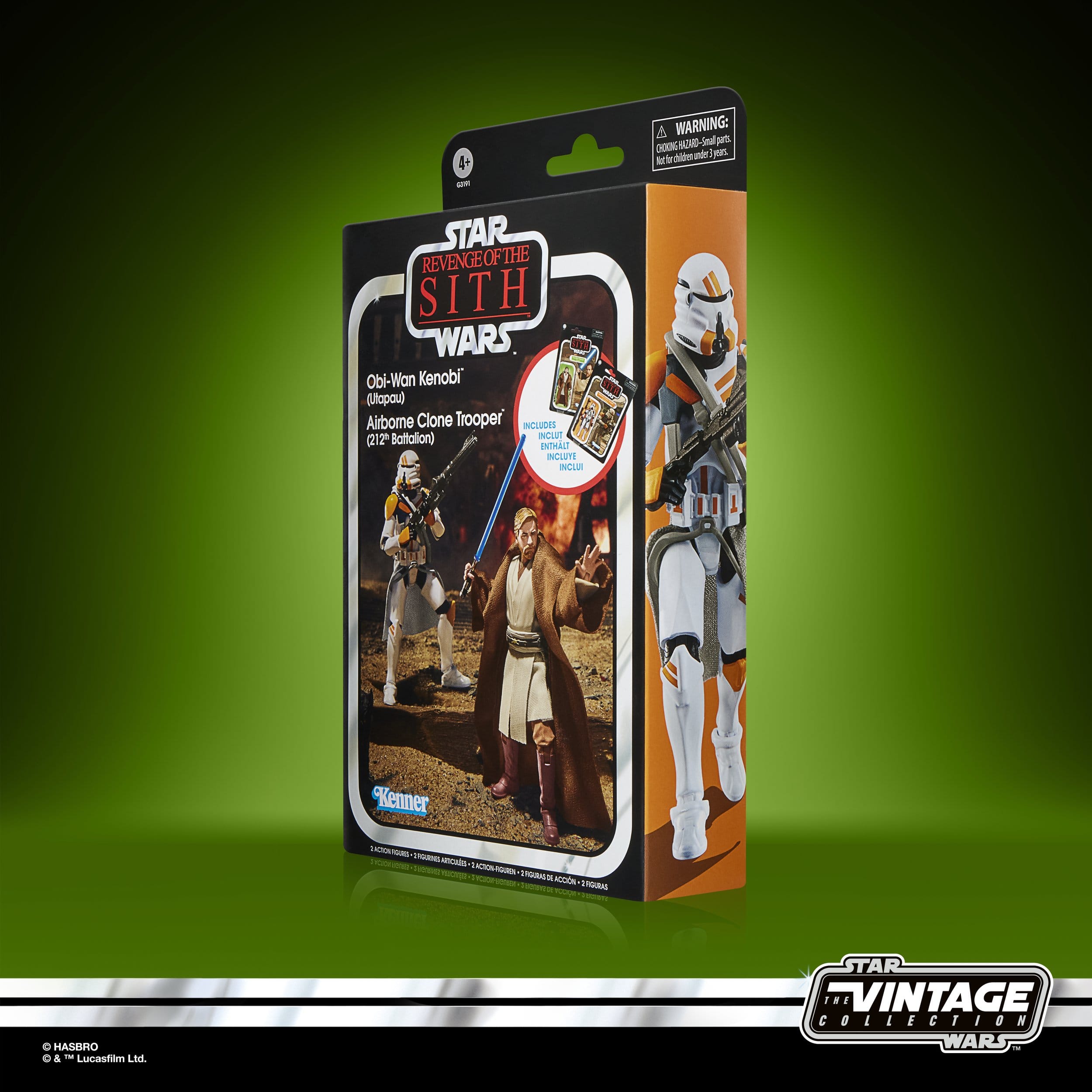 Obi-Wan Kenobi & Airborne Clone Trooper | Star Wars Episode III | Vintage Collection | Actionfiguren 2er-Pack 10 cm