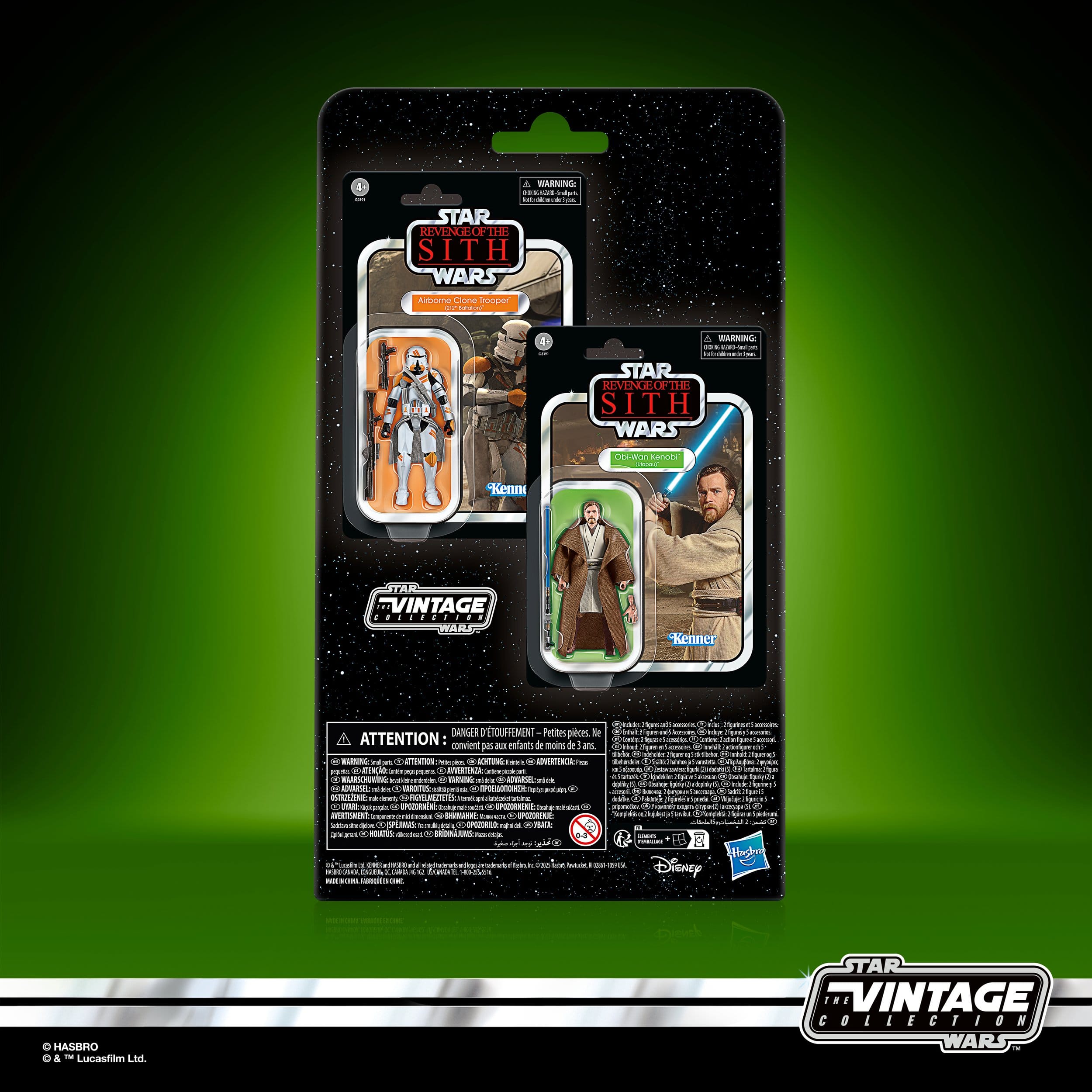 Obi-Wan Kenobi & Airborne Clone Trooper | Star Wars Episode III | Vintage Collection | Actionfiguren 2er-Pack 10 cm
