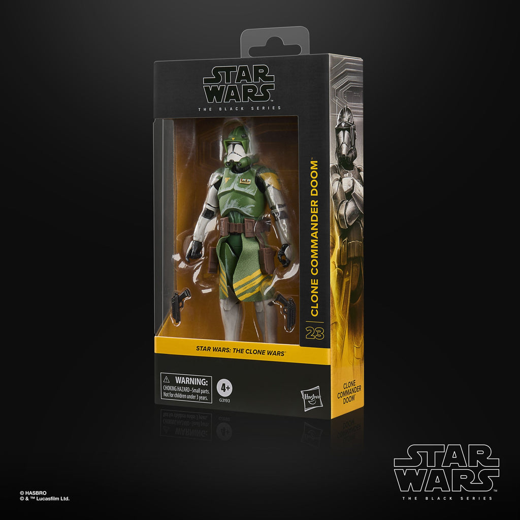 Clone Commander Doom - Star Wars - The Clone Wars Black Series Actionfigur 15 cm
