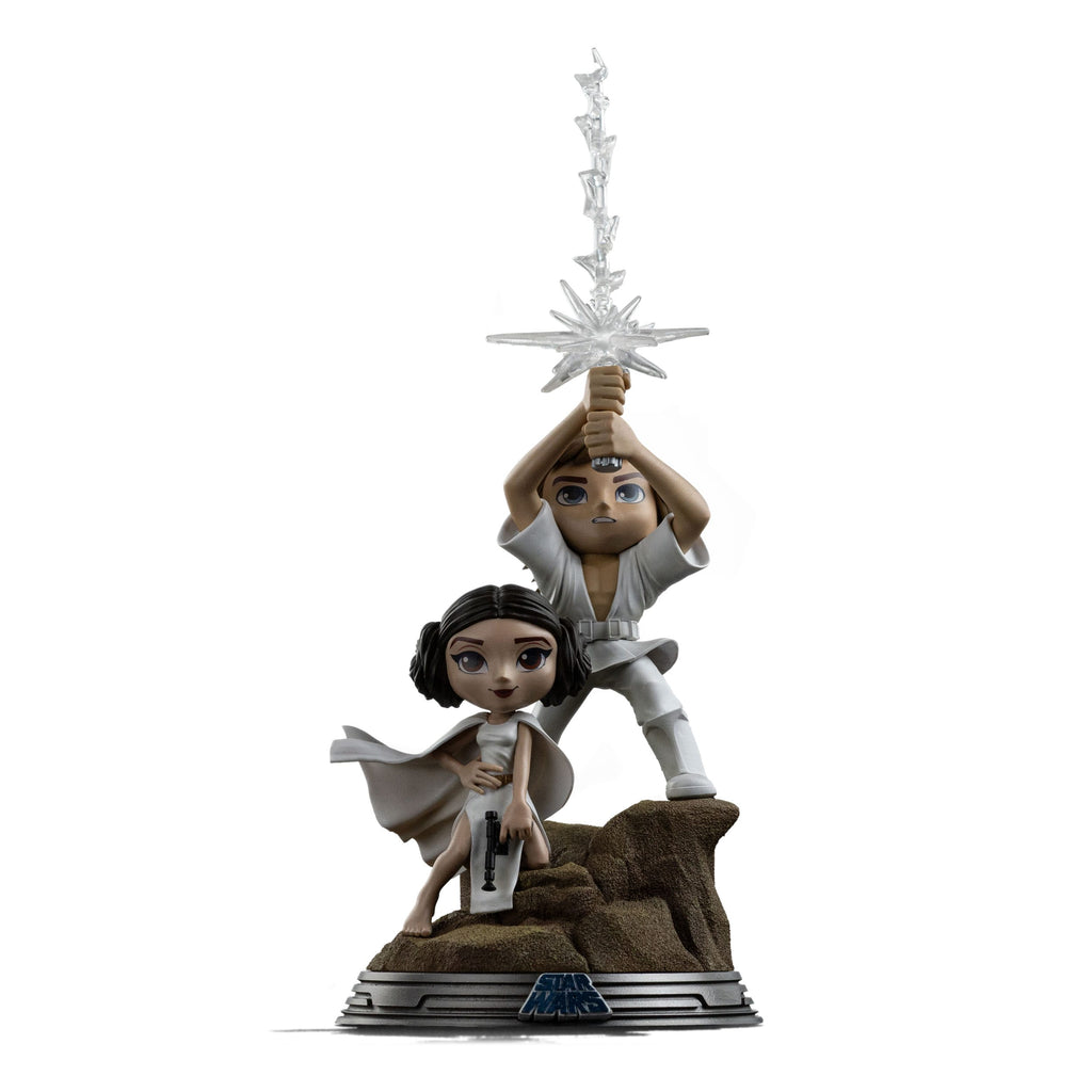 Star Wars Mini Co. PVC Figur Luke & Leia 30 cm
