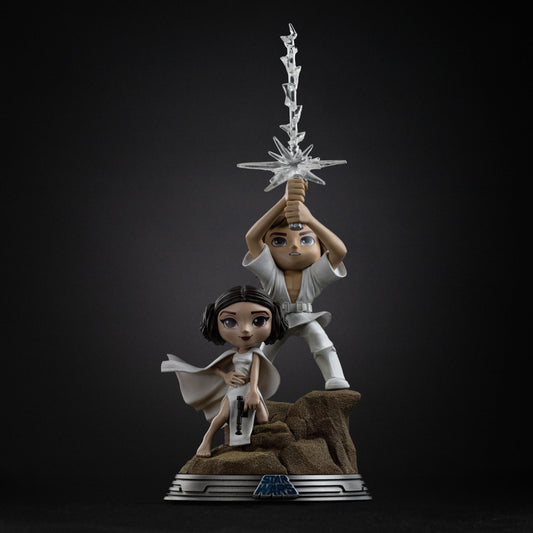 Star Wars Mini Co. PVC Figur Luke & Leia 30 cm