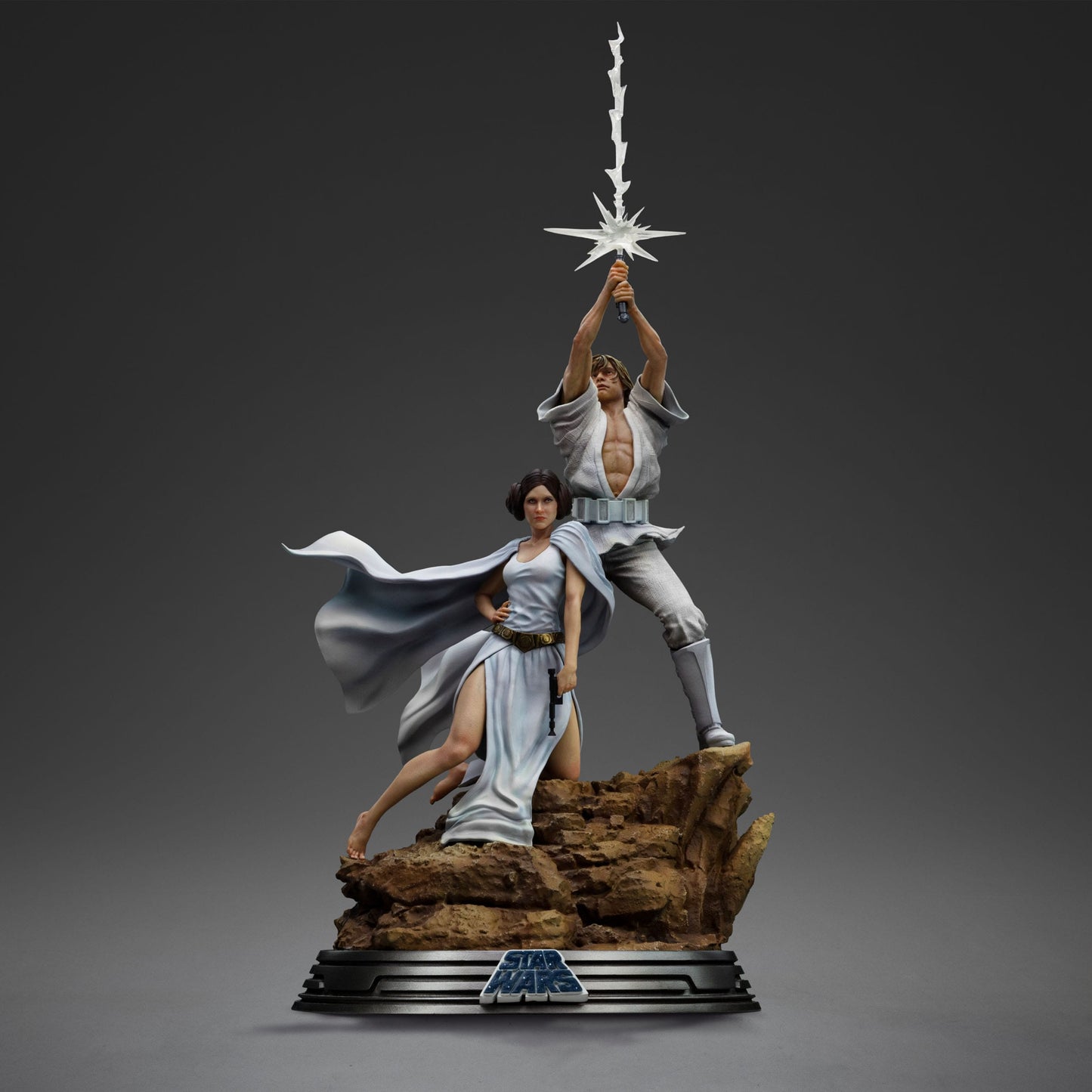 VORBESTELLUNG - Star Wars Deluxe Art Scale Statue 1/10 Luke and Leia 41 cm