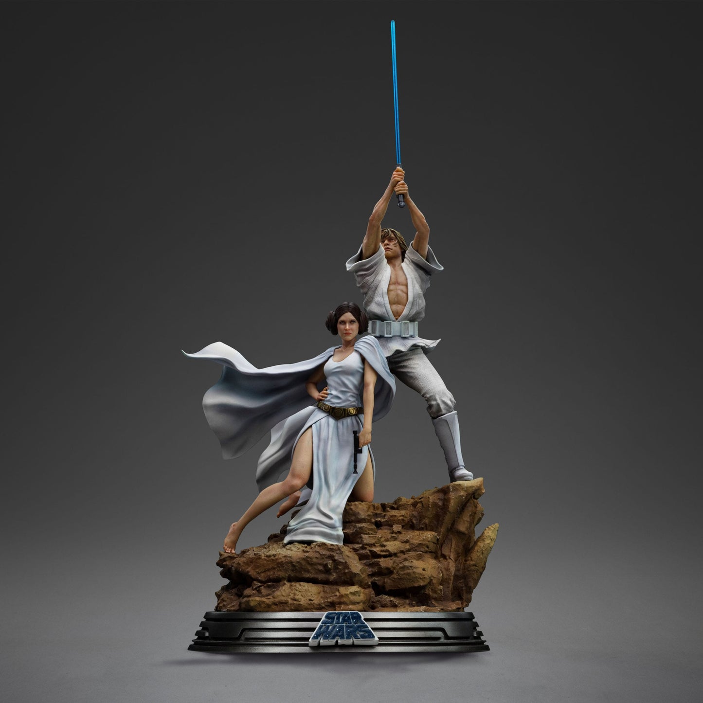 VORBESTELLUNG - Star Wars Deluxe Art Scale Statue 1/10 Luke and Leia 41 cm