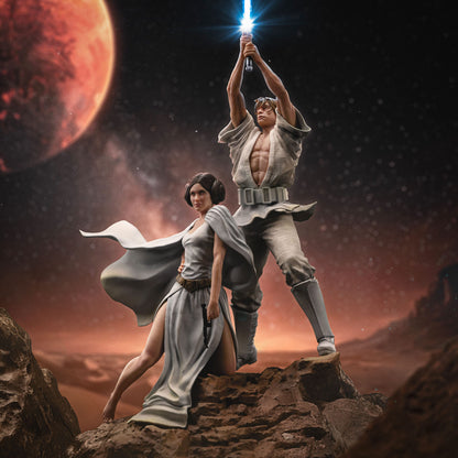 VORBESTELLUNG - Star Wars Deluxe Art Scale Statue 1/10 Luke and Leia 41 cm