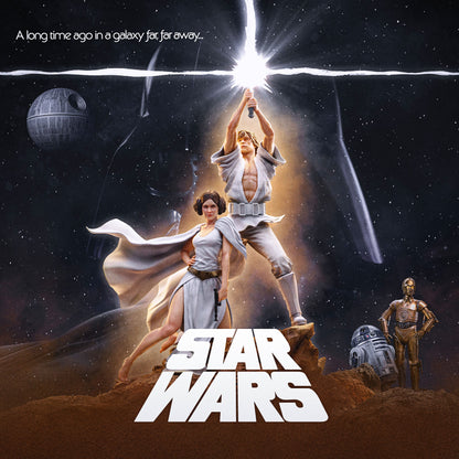 VORBESTELLUNG - Star Wars Deluxe Art Scale Statue 1/10 Luke and Leia 41 cm