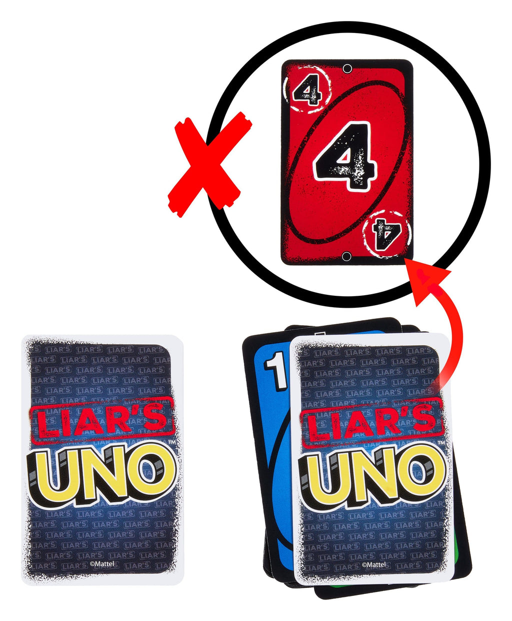 UNO Liar's Kartenspiel