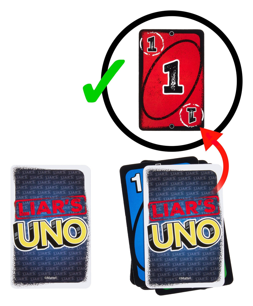 UNO Liar's Kartenspiel