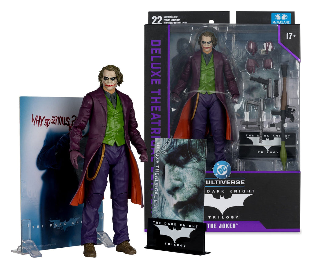 Joker The Dark Knight DC Multiverse Deluxe Theatrical Edition Actionfigur 18 cm