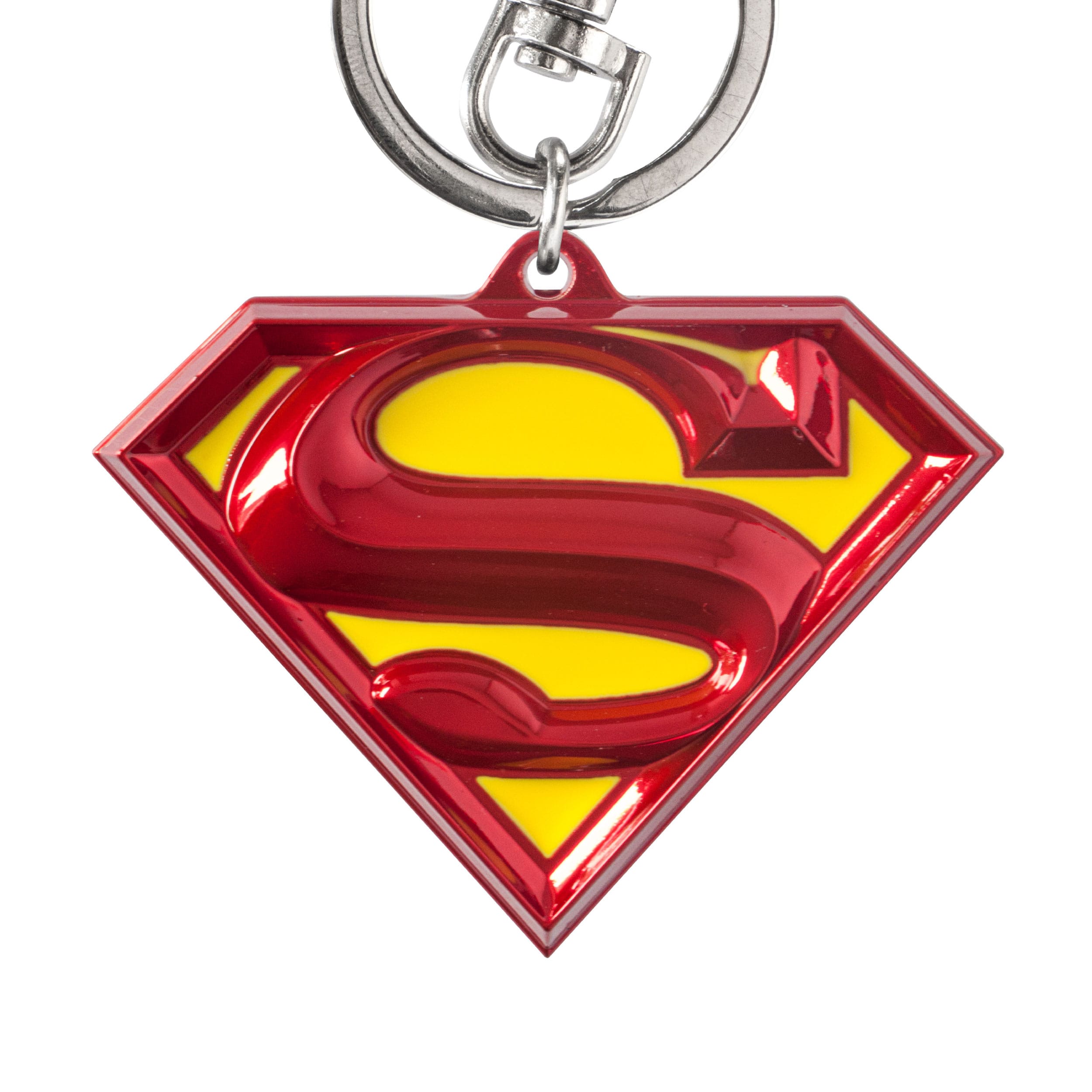 DC tin keychain Superman Logo colorful