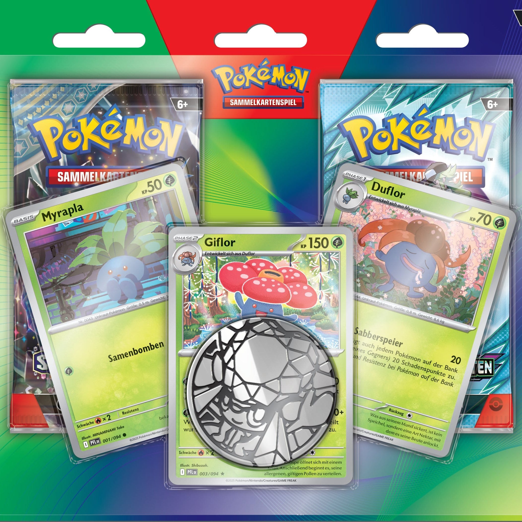 Pokemon TCG - Enhanced 2er-Pack Blister (Myrapla, Duflor & Giflor) 2026 - Deutsche Version 🇩🇪