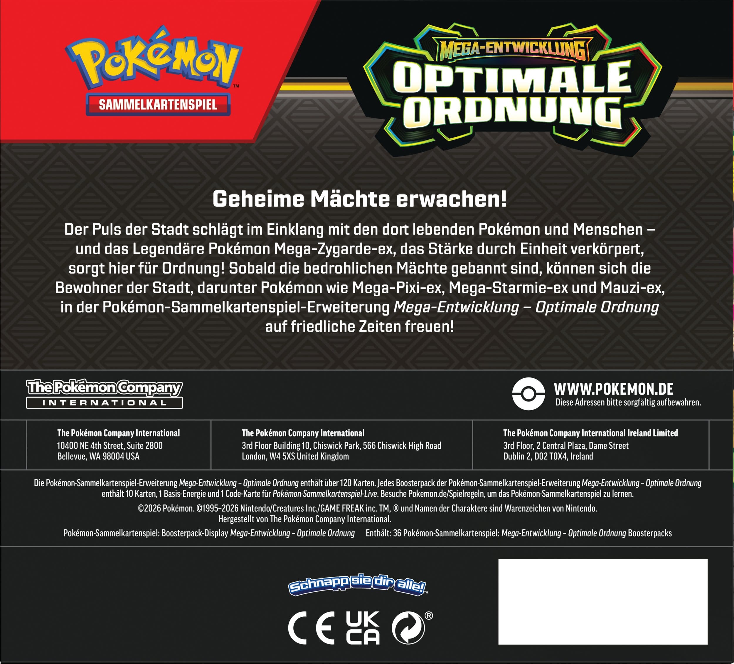 Pokémon TCG ME03 Optimale Ordnung Booster Display (36 Booster) *Deutsche Version* 🇩🇪