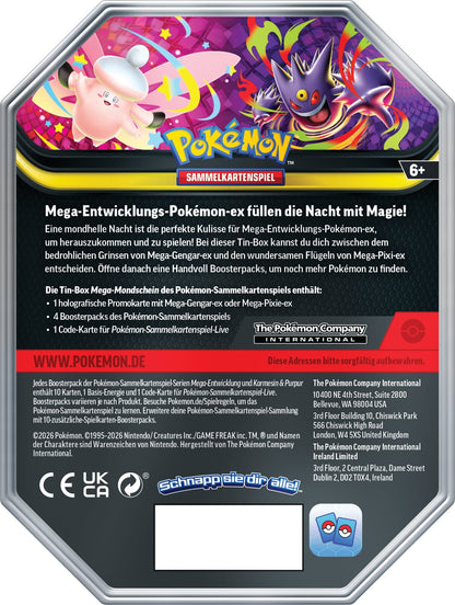 Pokemon TCG Tin: Mega-Gengar-EX *Deutsche Version* 🇩🇪
