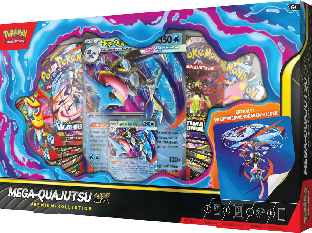 Pokémon TCG Premium-Kollektion Mega Quajutsu EX *Deutsche Version* 🇩🇪