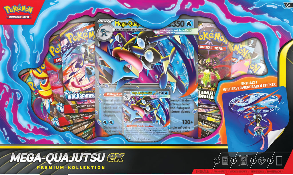 Pokémon TCG Premium-Kollektion Mega Quajutsu EX *Deutsche Version* 🇩🇪