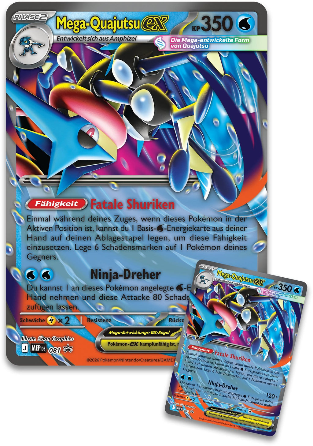 Pokémon TCG Premium-Kollektion Mega Quajutsu EX *Deutsche Version* 🇩🇪
