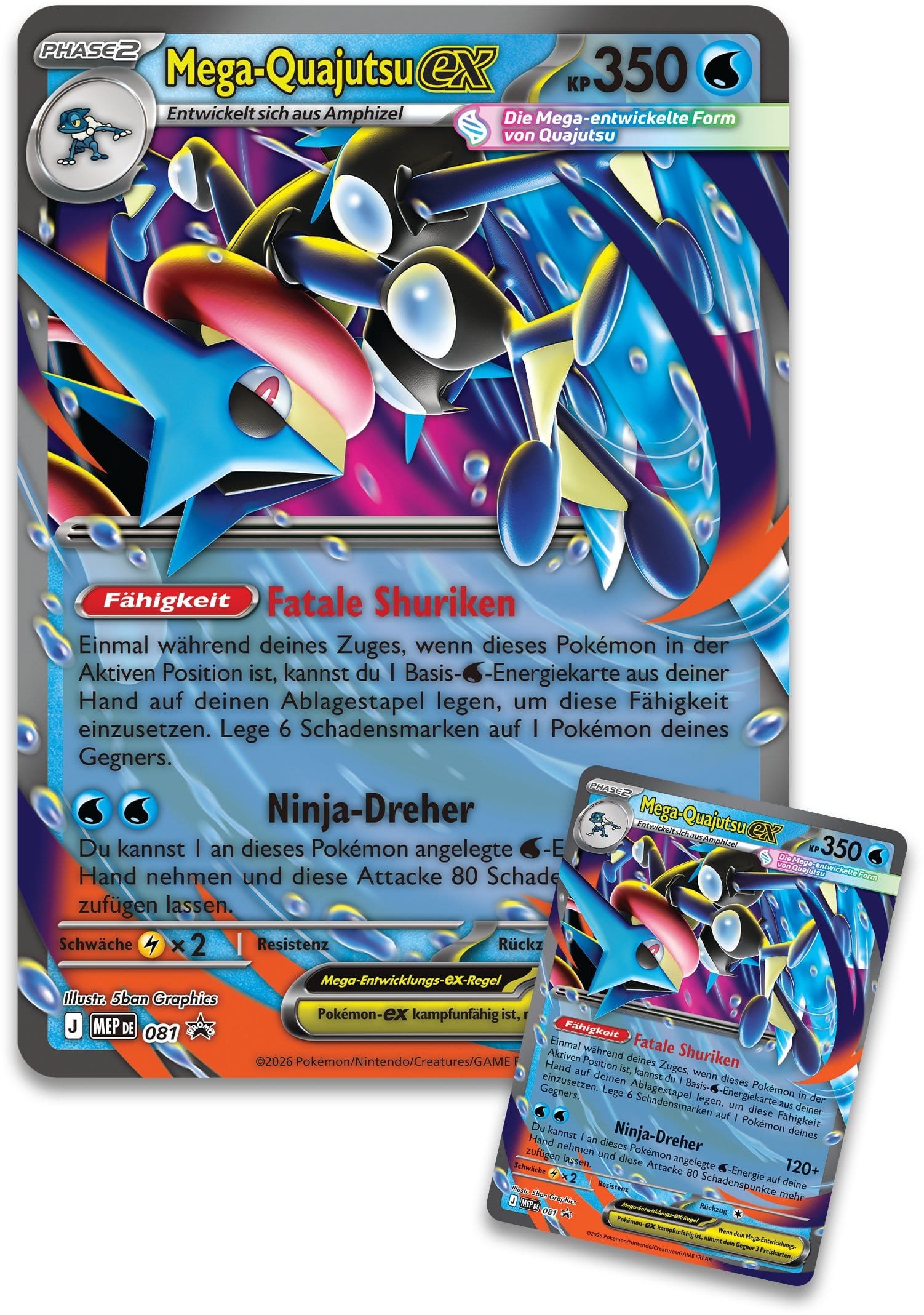 Pokémon TCG Premium-Kollektion Mega Quajutsu EX *Deutsche Version* 🇩🇪