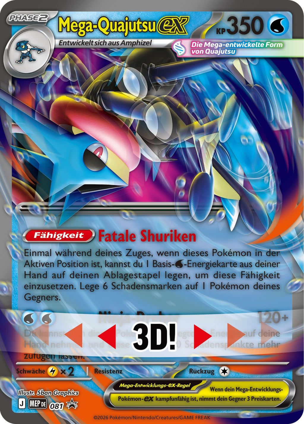 Pokémon TCG Premium-Kollektion Mega Quajutsu EX *Deutsche Version* 🇩🇪