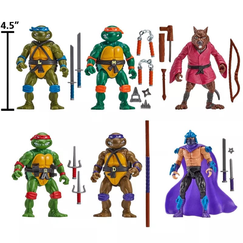 Teenage Mutant Ninja Turtles Actionfiguren 1988 Remastered exklusiven heo EU Edition