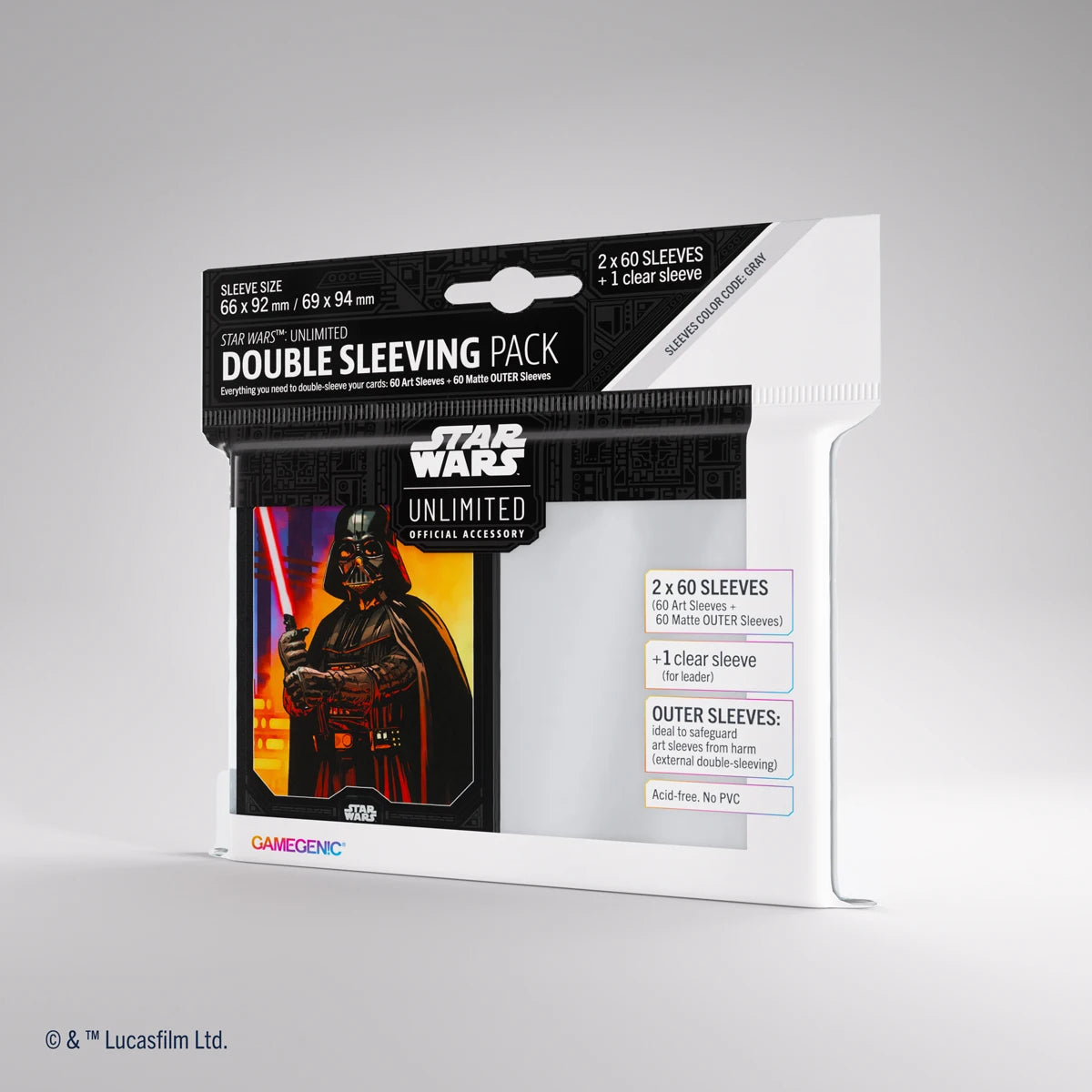 Star Wars: Unlimited Art Sleeves Double Sleeving Pack – Darth Vader (Single Item)