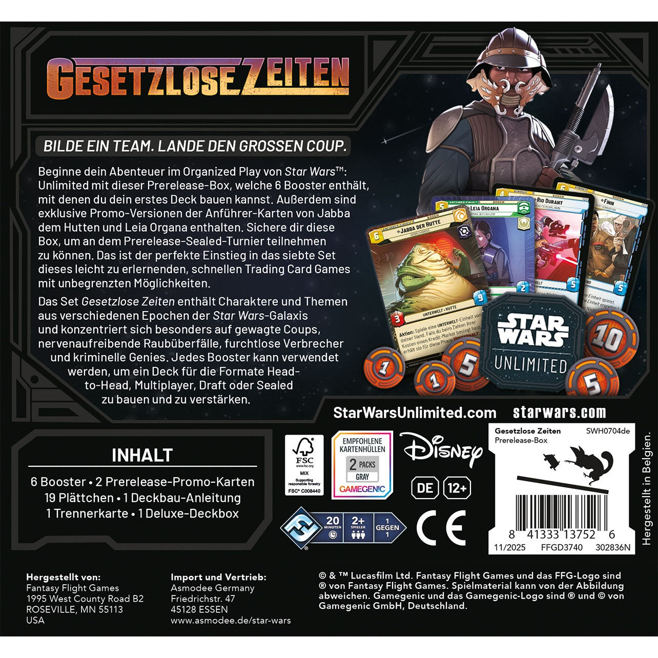 Star Wars Unlimited Jump to Lightspeed Display 24 Booster in German 🇩🇪