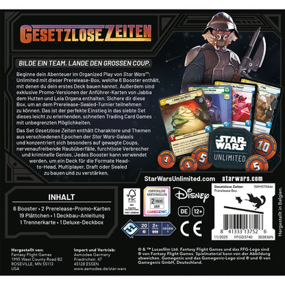 Star Wars Unlimited Jump to Lightspeed Display 24 Booster in German 🇩🇪
