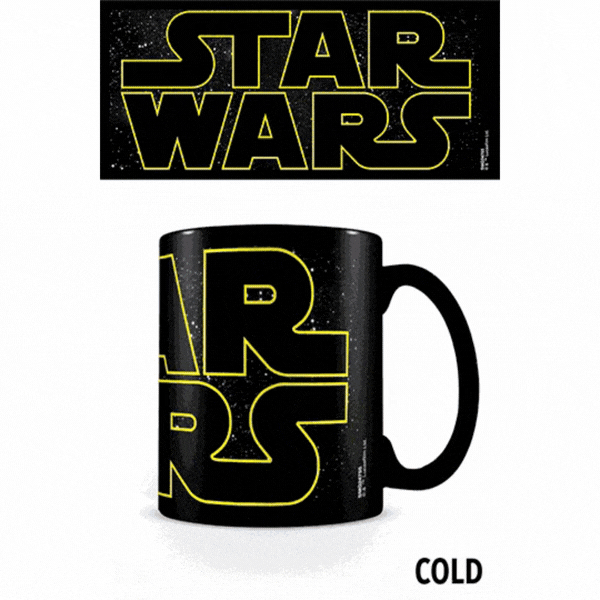 Star Wars Tasse mit Thermoeffekt Logo Characters