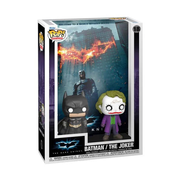 DC POP! Movie Poster &amp; Figure The Dark Knight 9 cm