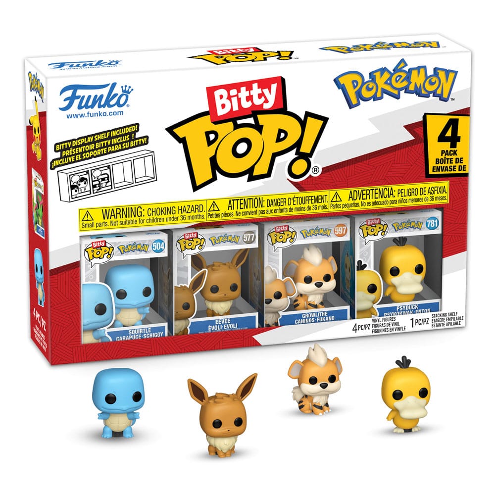 Pokémon Bitty POP! Vinyl Figuren 4er-Pack (Series 4) 2 cm