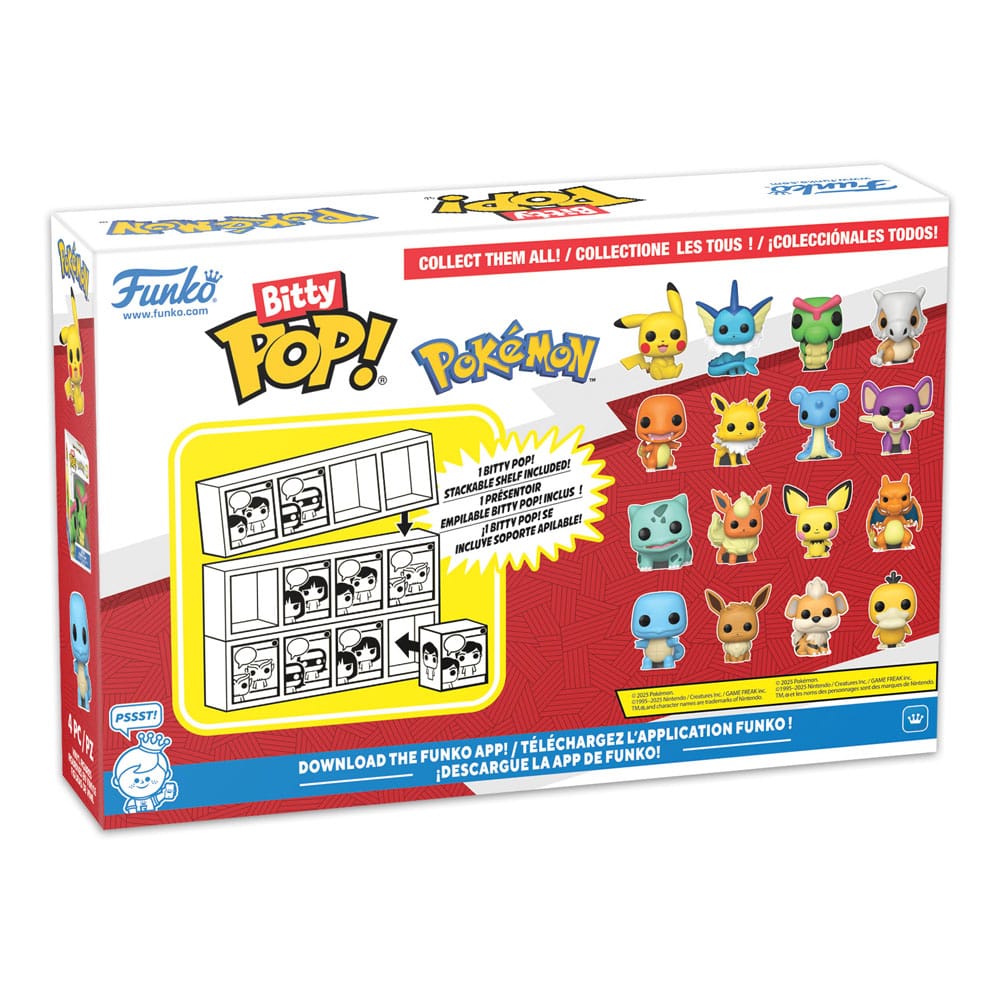 Pokémon Bitty POP! Vinyl figures pack of 4 (Series 4) 2 cm