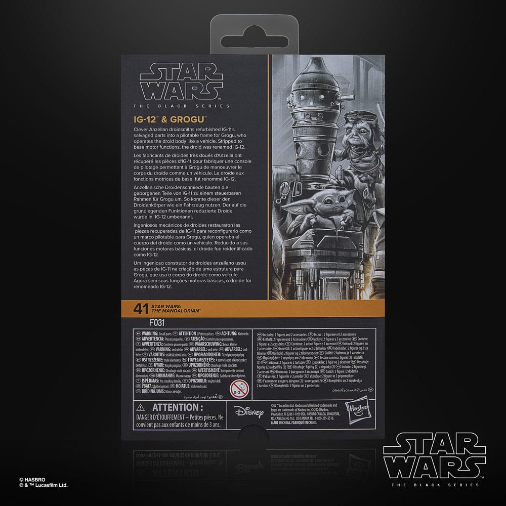 IG-12 & Grogu Star Wars: The Mandalorian - Black Series Action Figures 2-Pack 15 cm