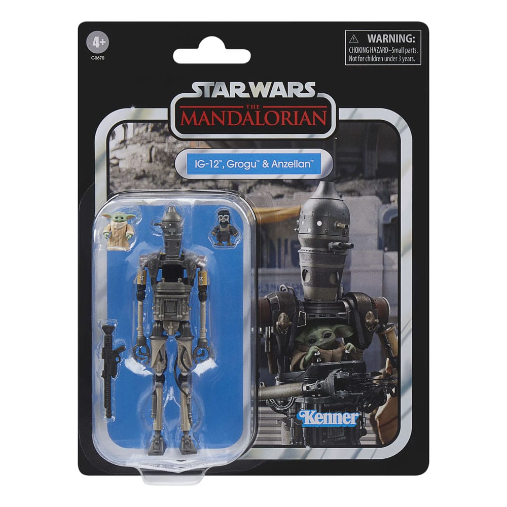 IG-12 Grogu & Anzellan Star Wars: The Mandalorian - Vintage Collection Actionfiguren 3er-Pack 10 cm