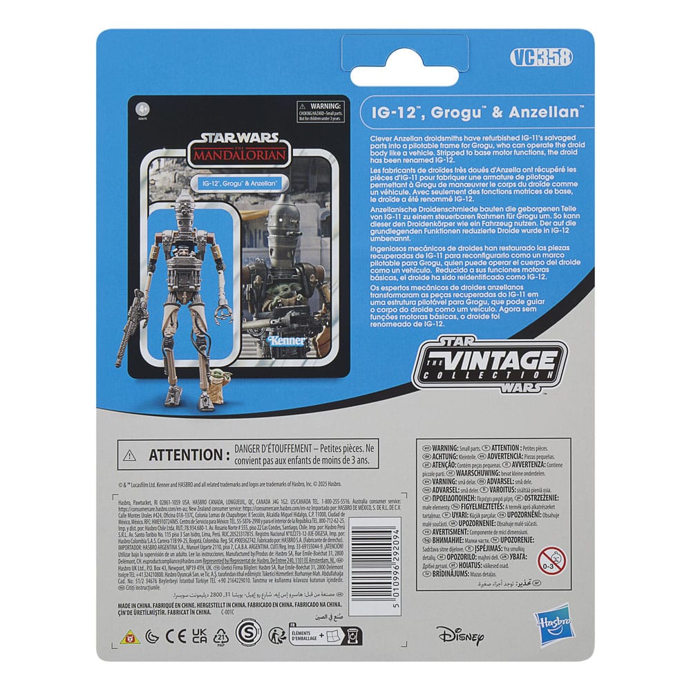 IG-12 Grogu & Anzellan Star Wars: The Mandalorian - Vintage Collection Actionfiguren 3er-Pack 10 cm