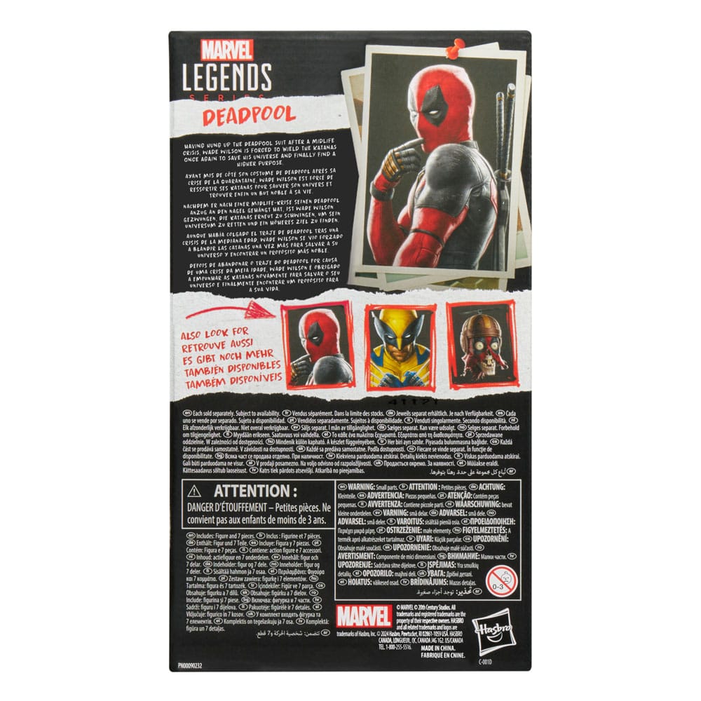 Deadpool & Wolverine Marvel Legends Actionfigur Deadpool 15 cm