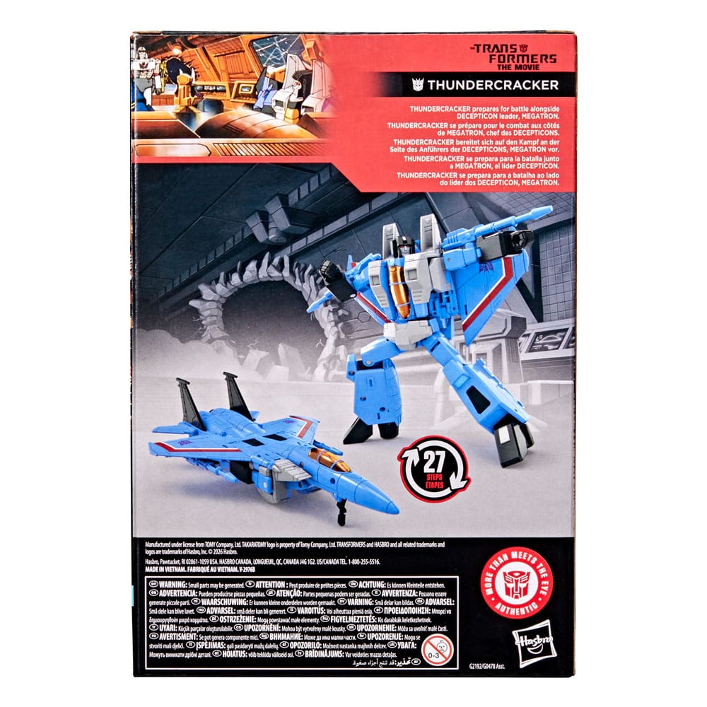 Thundercracker - The Transformers: The Movie Studio Series Voyager Class Actionfigur 16 cm