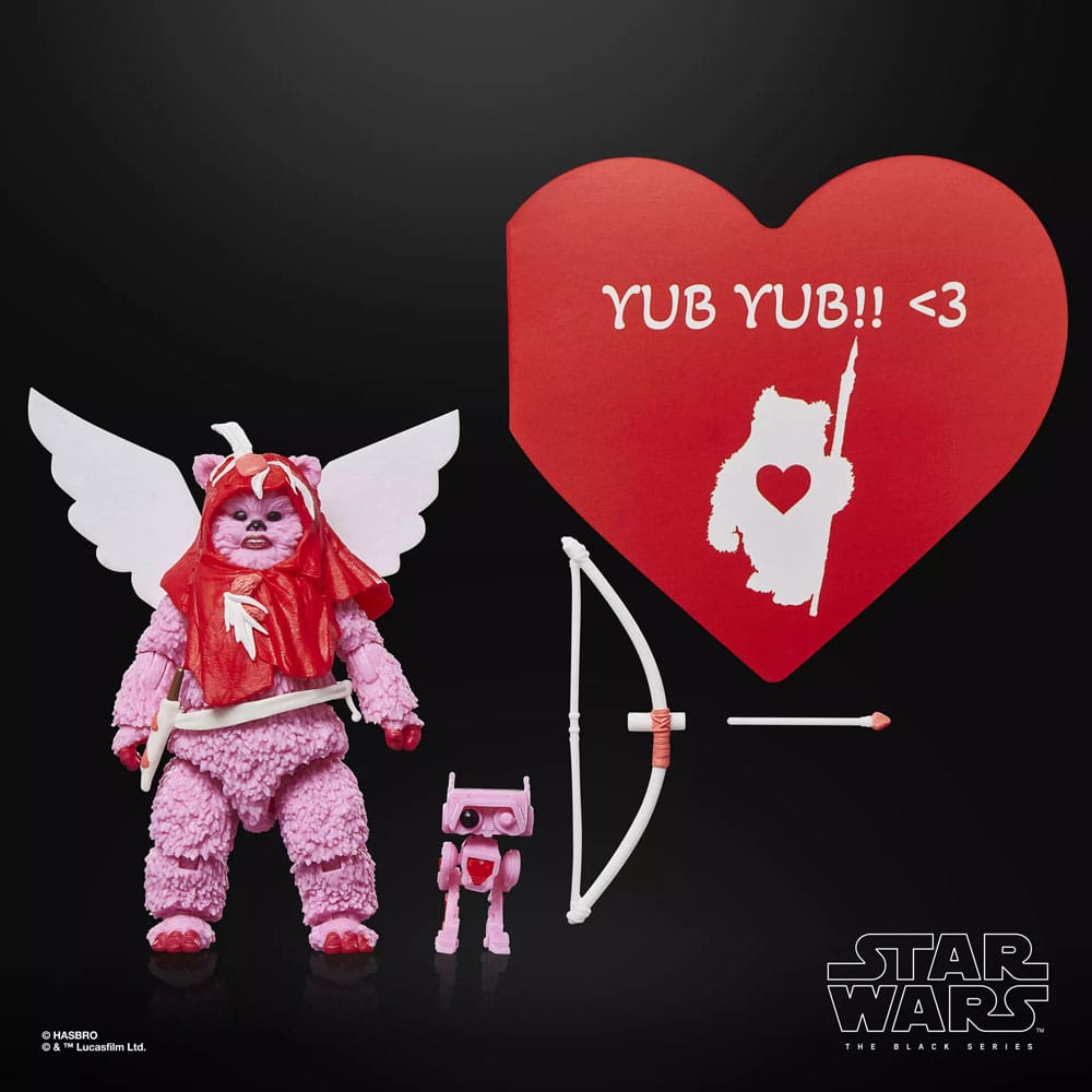 Ewok (Valentine's Day Edition) Star Wars Black Series Action Figure 15 cm